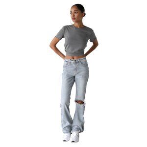 Light Wash Flare Jeans by Dogma